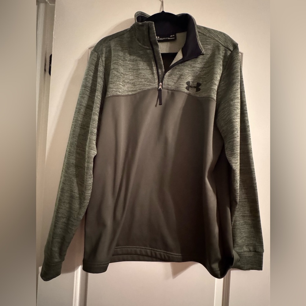 Under Armour Olive Green Half-Zip Top